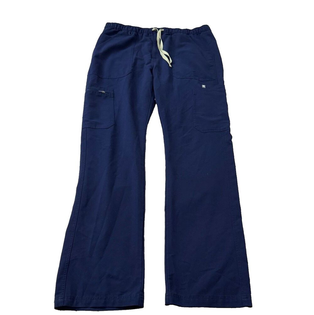 FIGS Cairo Cargo Scrubs Pants Mens XL Tall Blue Nursing Medical Uniform XLT